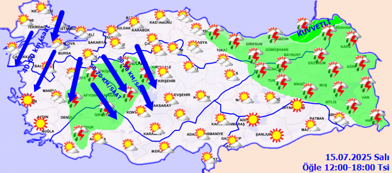 Sağanak Yağış Uyarısı